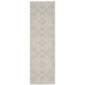 Oriental Weavers Portofino Indoor/Outdoor Area Rug - Durable, Stylish, And Easy To Maintain For Any Space Decor Ivory,Grey Polypropylene P2805w056220st