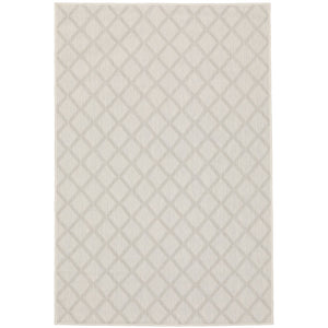 Oriental Weavers Portofino Area Rug - Stylish Indoor/Outdoor Design, Durable, Easy To Maintain, Perfect For Any Space Ivory,Grey Polypropylene P5098w100152st