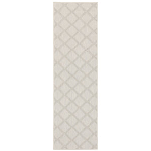 Oriental Weavers Portofino Area Rug - Stylish Indoor/Outdoor Design, Durable, Easy To Maintain, Perfect For Any Space Ivory,Grey Polypropylene P5098w056220st