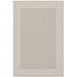 Oriental Weavers Portofino Indoor/Outdoor Area Rug - Stylish, Durable, And Easy To Maintain For Any Space Decor Grey,Ivory Polypropylene P6560d240305st