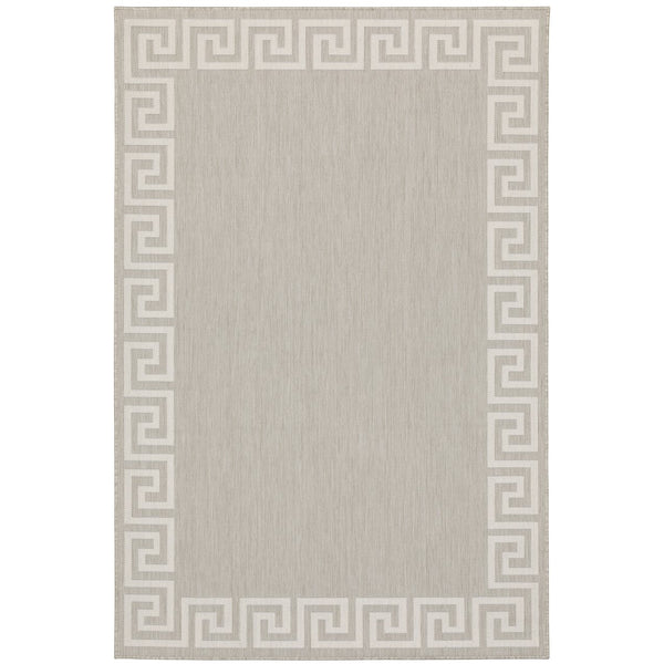 Oriental Weavers Portofino Indoor/Outdoor Area Rug - Stylish, Durable, And Easy To Maintain For Any Space Decor Grey,Ivory Polypropylene P6560d240305st