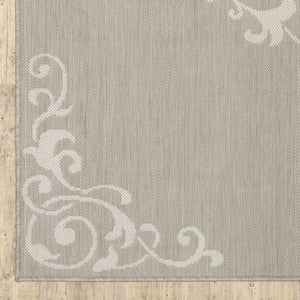 Oriental Weavers Portofino Indoor/Outdoor Area Rug – Stylish, Durable Design Perfect For Homes With Kids & Pets Taupe,Ivory Polypropylene P6649w100152st