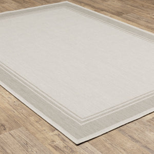 Oriental Weavers Portofino Indoor/Outdoor Area Rug – Stylish, Durable, And Easy To Maintain For Any Home Decor Ivory,Grey Polypropylene P6765w200280st