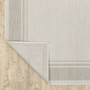 Oriental Weavers Portofino Indoor/Outdoor Area Rug – Stylish, Durable, And Easy To Maintain For Any Home Decor Ivory,Grey Polypropylene P6765w200280st