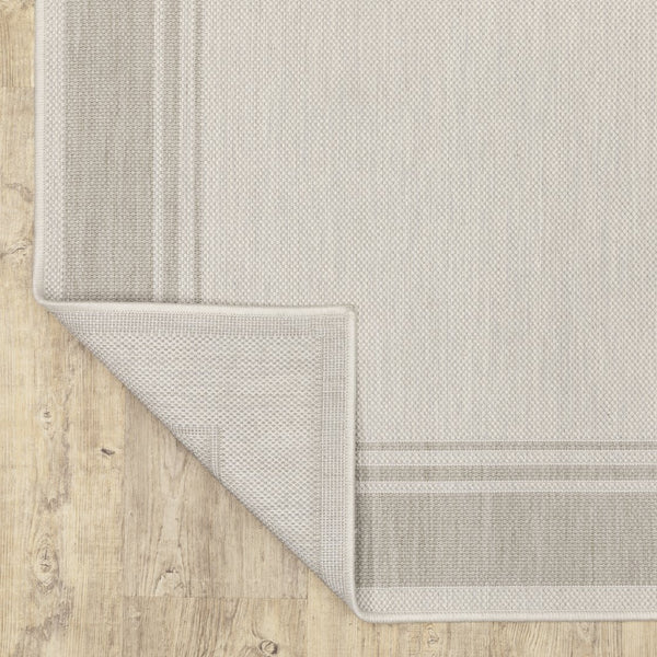 Oriental Weavers Portofino Indoor/Outdoor Area Rug – Stylish, Durable, And Easy To Maintain For Any Home Decor Ivory,Grey Polypropylene P6765w200280st