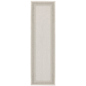 Oriental Weavers Portofino Indoor/Outdoor Area Rug – Stylish, Durable, And Easy To Maintain For Any Home Decor Ivory,Grey Polypropylene P6765w056220st