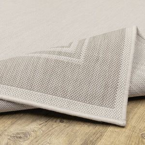 Oriental Weavers Portofino Indoor/Outdoor Area Rug – Stylish, Durable, And Easy To Maintain For Any Home Decor Ivory,Grey Polypropylene P6765w200280st