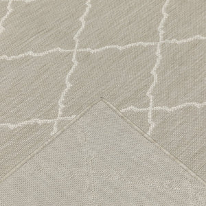 Oriental Weavers Portofino Indoor/Outdoor Area Rug - Stylish, Durable, And Easy To Maintain For Every Home Decor Grey,Ivory Polypropylene P7225h100152st