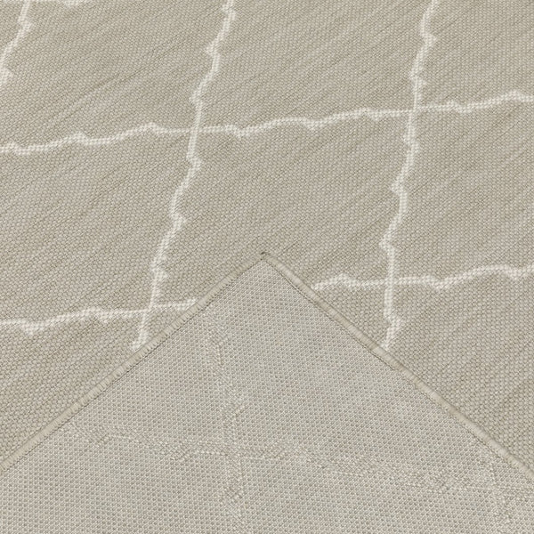 Oriental Weavers Portofino Indoor/Outdoor Area Rug - Stylish, Durable, And Easy To Maintain For Every Home Decor Grey,Ivory Polypropylene P7225h100152st