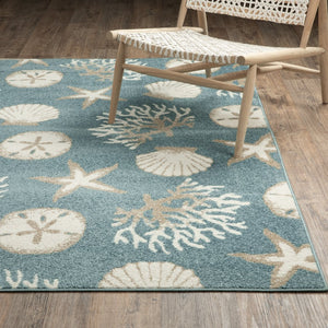 Oriental Weavers Quinn Indoor Area Rug - Modern Blue And Beige Design For Stylish Comfort In Any Living Space Blue,Beige Polypropylene Qqui01060213st