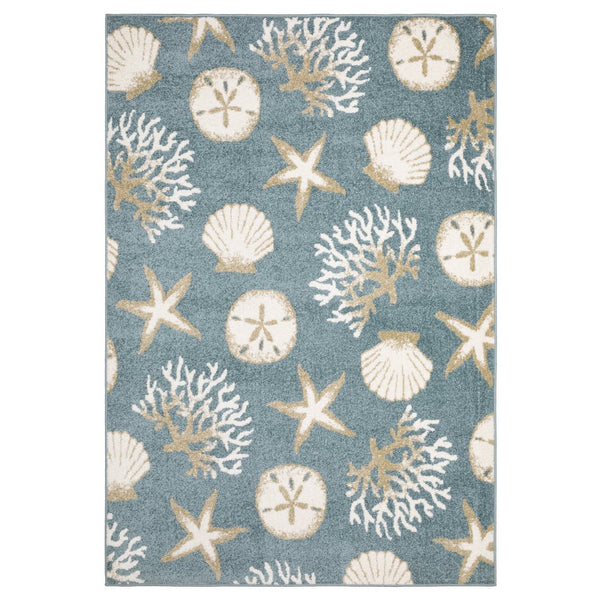 Oriental Weavers Quinn Indoor Area Rug - Modern Blue And Beige Design For Stylish Comfort In Any Living Space Blue,Beige Polypropylene Qqui01060213st