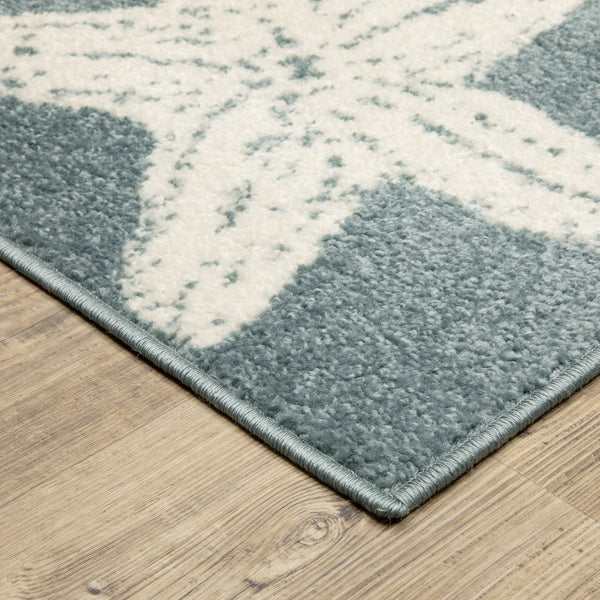Oriental Weavers Quinn Blue And Ivory Indoor Area Rug - Modern Style With Soft Texture For A Cozy Home Atmosphere Blue,Ivory Polypropylene Qqui02240305st