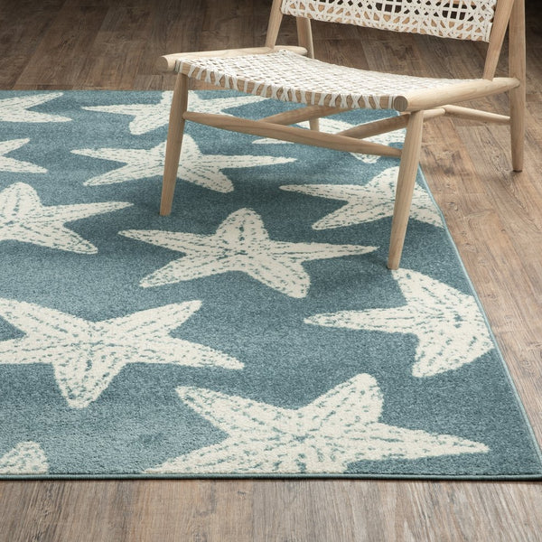 Oriental Weavers Quinn Blue And Ivory Indoor Area Rug - Modern Style With Soft Texture For A Cozy Home Atmosphere Blue,Ivory Polypropylene Qqui02240305st