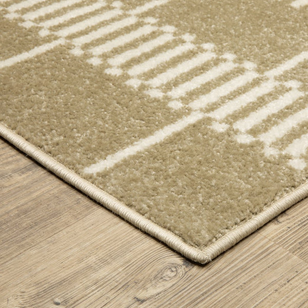 Oriental Weavers Quinn Indoor Area Rug - Chic Modern Design With Soft Textured Yarn For Cozy Home Elegance Beige,Ivory Polypropylene Qqui05060213st