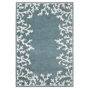 Oriental Weavers Quinn Blue/Ivory Indoor Area Rug - Modern Style, Soft Texture, Versatile Design For Any Home Decor Blue,Ivory Polypropylene Qqui07240305st