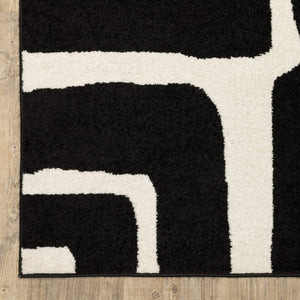 Oriental Weavers Quinn Abstract Geometric Polypropylene Indoor Rug Bold Modern Frieze for Living Spaces QQUI08060213ST
