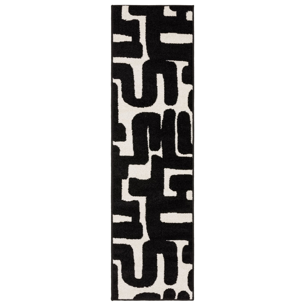 Oriental Weavers Quinn Abstract Geometric Polypropylene Indoor Rug Bold Modern Frieze for Living Spaces QQUI08060213ST
