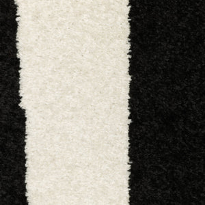 Oriental Weavers Quinn Modern Black & Ivory Geometric Area Rug 7'10" X 10' — Machine-Woven Polypropylene, Durable Elegance QQUI08240305ST