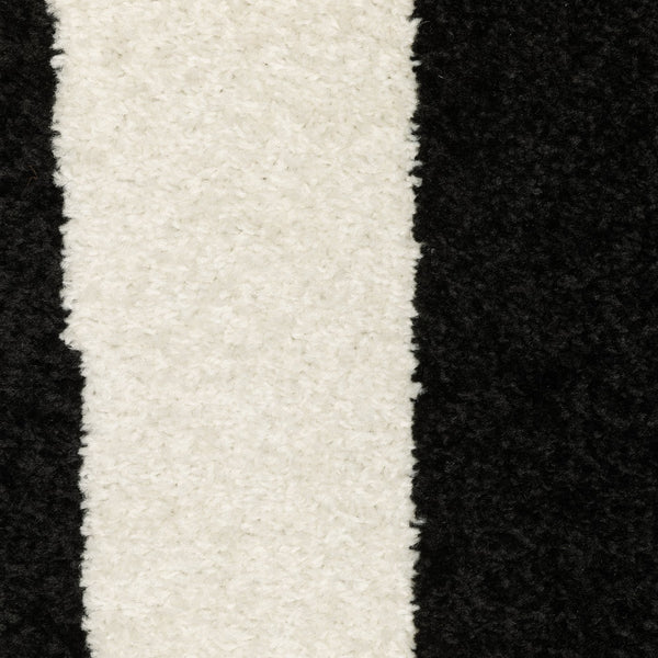 Oriental Weavers Quinn Modern Black & Ivory Geometric Area Rug 7'10" X 10' — Machine-Woven Polypropylene, Durable Elegance QQUI08240305ST