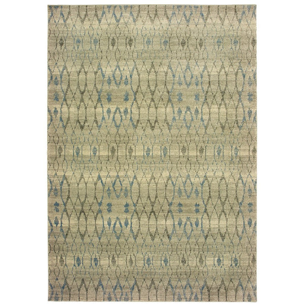 Oriental Weavers Raleigh Indoor Area Rug – Timeless Design With Soft Dense Pile In Classic Neutrals And Trendy Accents Ivory,Blue Polypropylene R1807h117165st