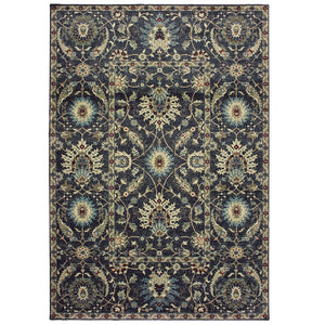 Oriental Weavers Raleigh Indoor Area Rug - Timeless Design With Soft, Durable Pile In Classic Navy And Ivory Palette Navy,Ivory Polypropylene R022k5055091st