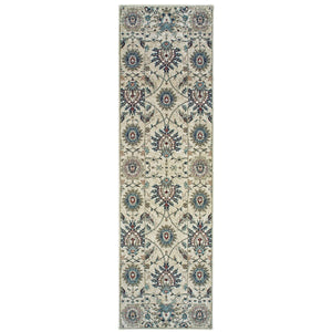 Oriental Weavers Raleigh Indoor Area Rug - Soft Durable Polypropylene In Classic Neutrals With Trendy Accents Ivory,Navy Polypropylene R022y5067230st