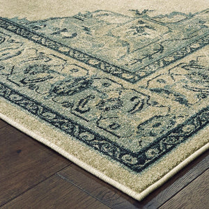Oriental Weavers Raleigh Luxurious Indoor Area Rug - Soft, Durable 100% Polypropylene In Timeless Classic Colors Ivory,Blue Polypropylene R2337w055091st