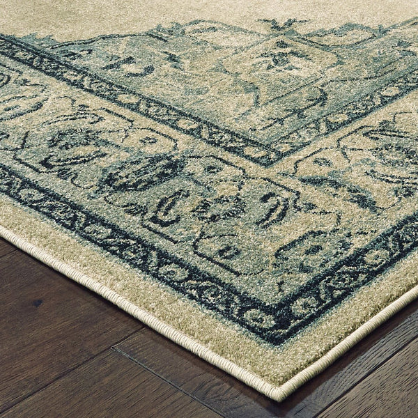 Oriental Weavers Raleigh Luxurious Indoor Area Rug - Soft, Durable 100% Polypropylene In Timeless Classic Colors Ivory,Blue Polypropylene R2337w055091st
