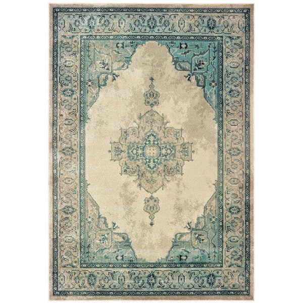 Oriental Weavers Raleigh Luxurious Indoor Area Rug - Soft, Durable 100% Polypropylene In Timeless Classic Colors Ivory,Blue Polypropylene R2337w117165st