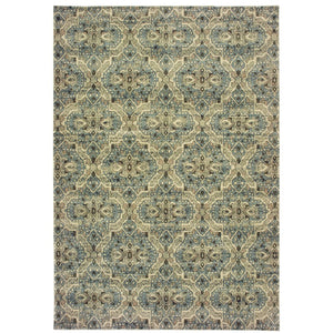 Oriental Weavers Raleigh Indoor Area Rug - Soft, Durable 100% Polypropylene In Timeless Classic And Trendy Colors Ivory,Blue Polypropylene R4927l117165st