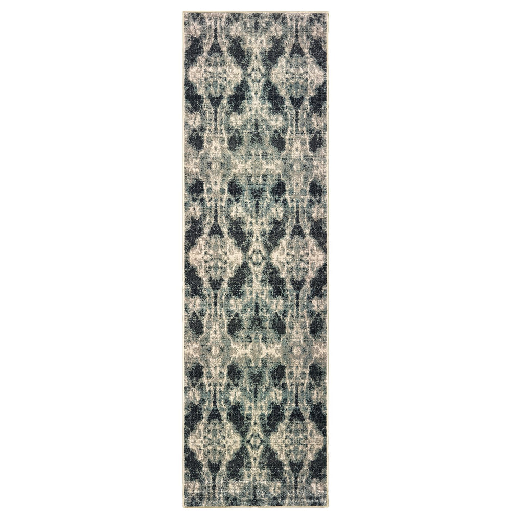 Oriental Weavers Raleigh Indoor Area Rug – Soft Dense Pile, Durable 100% Polypropylene, Timeless Modern Design Grey,Blue Polypropylene R5507b067230st