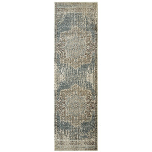 Oriental Weavers Raleigh Indoor Area Rug - Exquisite Design In Soft Neutrals With Trendy Accent Colors For Any Space Blue,Ivory Polypropylene R6649h067230st
