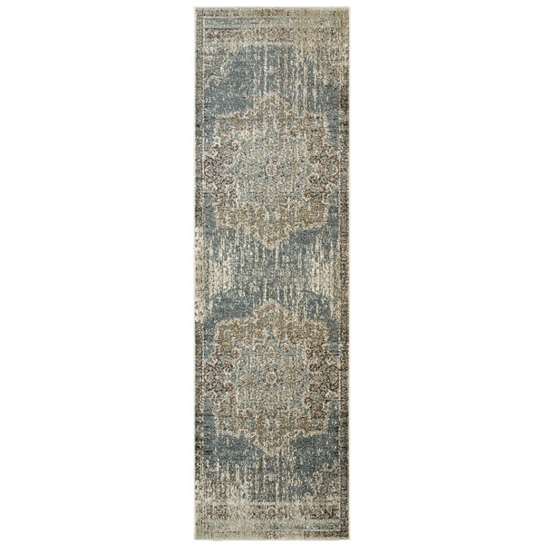 Oriental Weavers Raleigh Indoor Area Rug - Exquisite Design In Soft Neutrals With Trendy Accent Colors For Any Space Blue,Ivory Polypropylene R6649h067230st