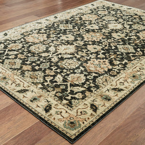 Oriental Weavers Raleigh Indoor Area Rug - Luxurious Soft Pile In Timeless Neutrals And Trendy Accent Colors Navy,Ivory Polypropylene R8026p055091st
