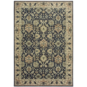 Oriental Weavers Raleigh Indoor Area Rug - Luxurious Soft Pile In Timeless Neutrals And Trendy Accent Colors Navy,Ivory Polypropylene R8026p055091st