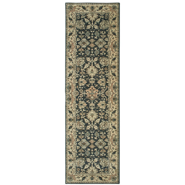 Oriental Weavers Raleigh Indoor Area Rug - Luxurious Soft Pile In Timeless Neutrals And Trendy Accent Colors Navy,Ivory Polypropylene R8026p067230st