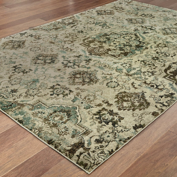 Oriental Weavers Raleigh Indoor Area Rug - Luxurious Soft Pile With Timeless Design In Classic Neutral Palette Ivory,Grey Polypropylene R8027j055091st