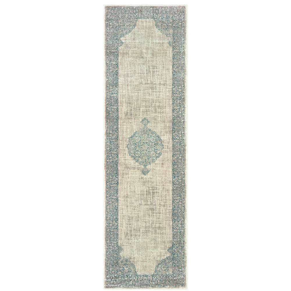 Oriental Weavers Raleigh Indoor Area Rug - Luxurious Soft Pile With Timeless Design In Classic Neutrals And Accents Ivory,Blue Polypropylene R099j5067230st