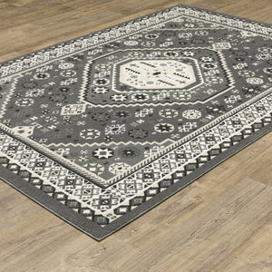Oriental Weavers Raylan Indoor Area Rug - Elegant Multi-tonal Design With High/Low Texture For Sophisticated Spaces Grey,Ivory Polypropylene Rray02240330st