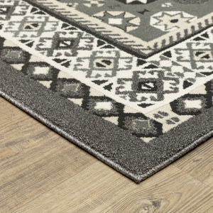 Oriental Weavers Raylan Indoor Area Rug - Elegant Multi-tonal Design With High/Low Texture For Sophisticated Spaces Grey,Ivory Polypropylene Rray02240330st