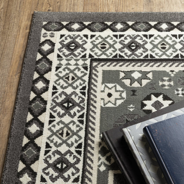 Oriental Weavers Raylan Indoor Area Rug - Elegant Multi-tonal Design With High/Low Texture For Sophisticated Spaces Grey,Ivory Polypropylene Rray02240330st