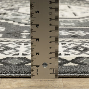 Oriental Weavers Raylan Indoor Area Rug - Elegant Multi-tonal Design With High/Low Texture For Sophisticated Spaces Grey,Ivory Polypropylene Rray02240330st