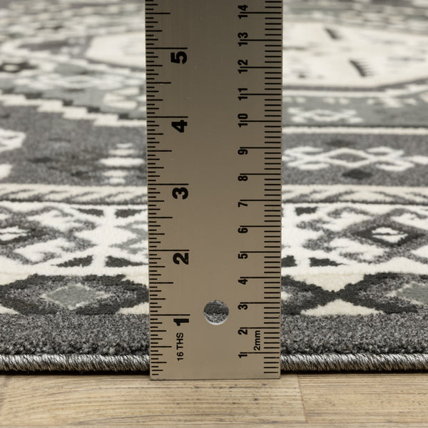 Oriental Weavers Raylan Indoor Area Rug - Elegant Multi-tonal Design With High/Low Texture For Sophisticated Spaces Grey,Ivory Polypropylene Rray02240330st