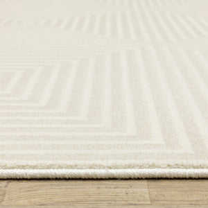 Oriental Weavers Raylan Indoor Area Rug - Stunning Multi-tonal Design With High/Low Texture For Elegant Spaces Ivory,Beige Polypropylene Rray04240330st