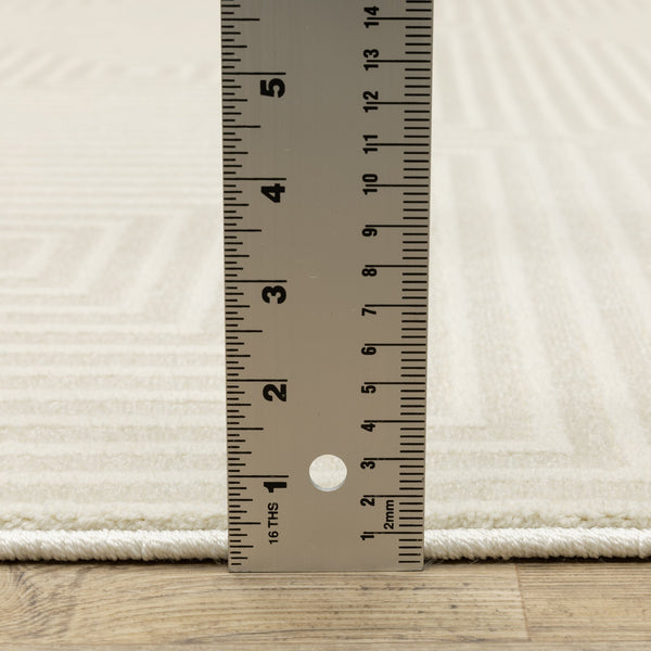 Oriental Weavers Raylan Indoor Area Rug - Stunning Multi-tonal Design With High/Low Texture For Elegant Spaces Ivory,Beige Polypropylene Rray04240330st