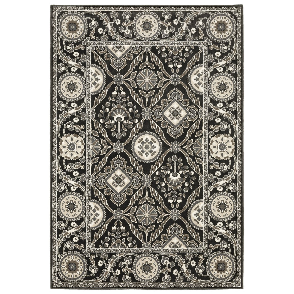Oriental Weavers Raylan Indoor Area Rug - Elegant Multi-tonal Design For Sophisticated Spaces, Soft And Textured Charcoal,Grey Polypropylene Rray05240330st