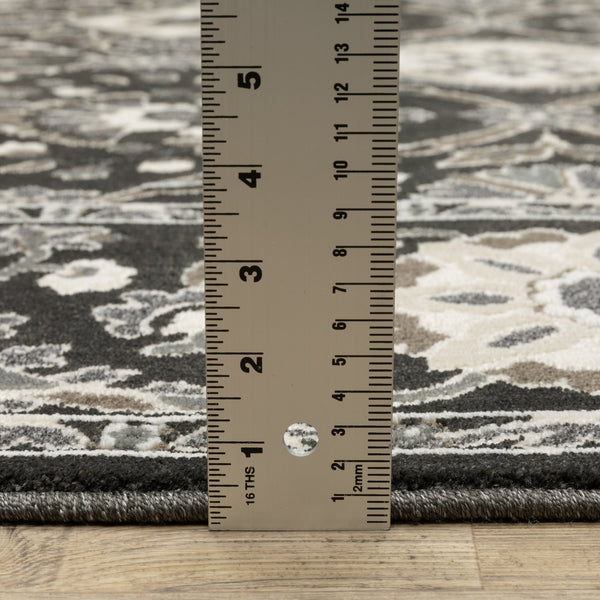 Oriental Weavers Raylan Indoor Area Rug - Elegant Multi-tonal Design For Sophisticated Spaces, Soft And Textured Charcoal,Grey Polypropylene Rray05240330st