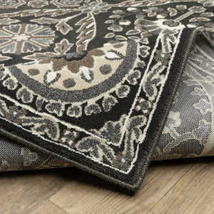 Oriental Weavers Raylan Indoor Area Rug - Elegant Multi-tonal Design For Sophisticated Spaces, Soft And Textured Charcoal,Grey Polypropylene Rray05240330st