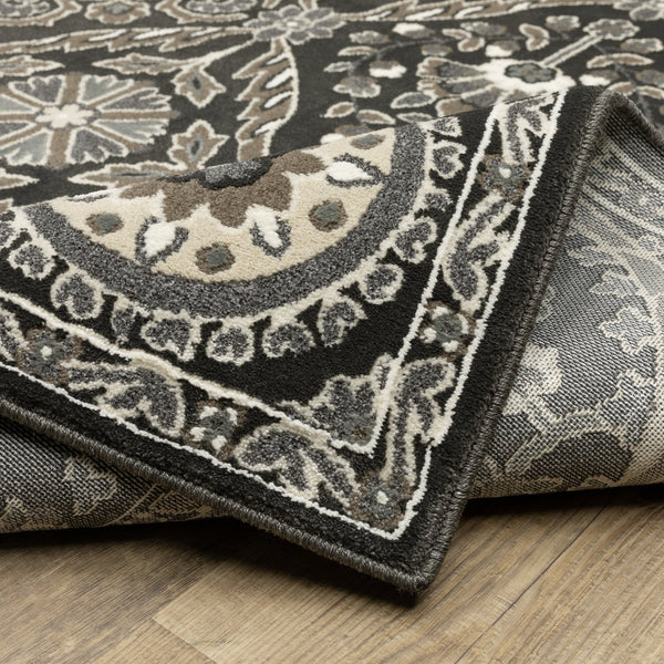 Oriental Weavers Raylan Indoor Area Rug - Elegant Multi-tonal Design For Sophisticated Spaces, Soft And Textured Charcoal,Grey Polypropylene Rray05240330st