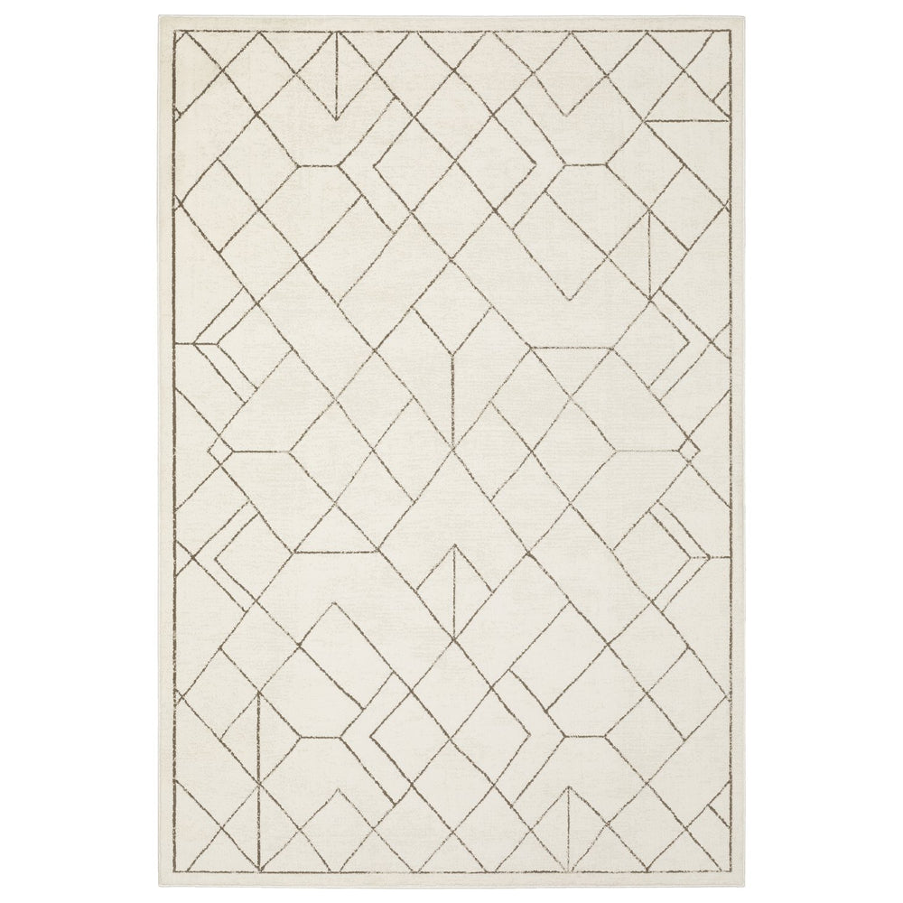 Oriental Weavers Raylan Indoor Area Rug - Sophisticated Multi-tonal Design With High/Low Texture For Elegant Spaces Ivory,Taupe Polypropylene Rray06100152st